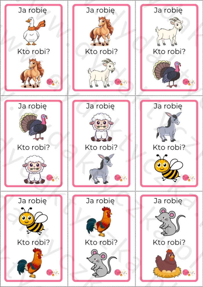 Polskie zwierzęta - odgłosy 1