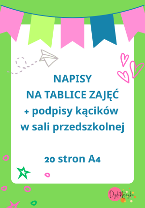 napisy na tablice zajęc