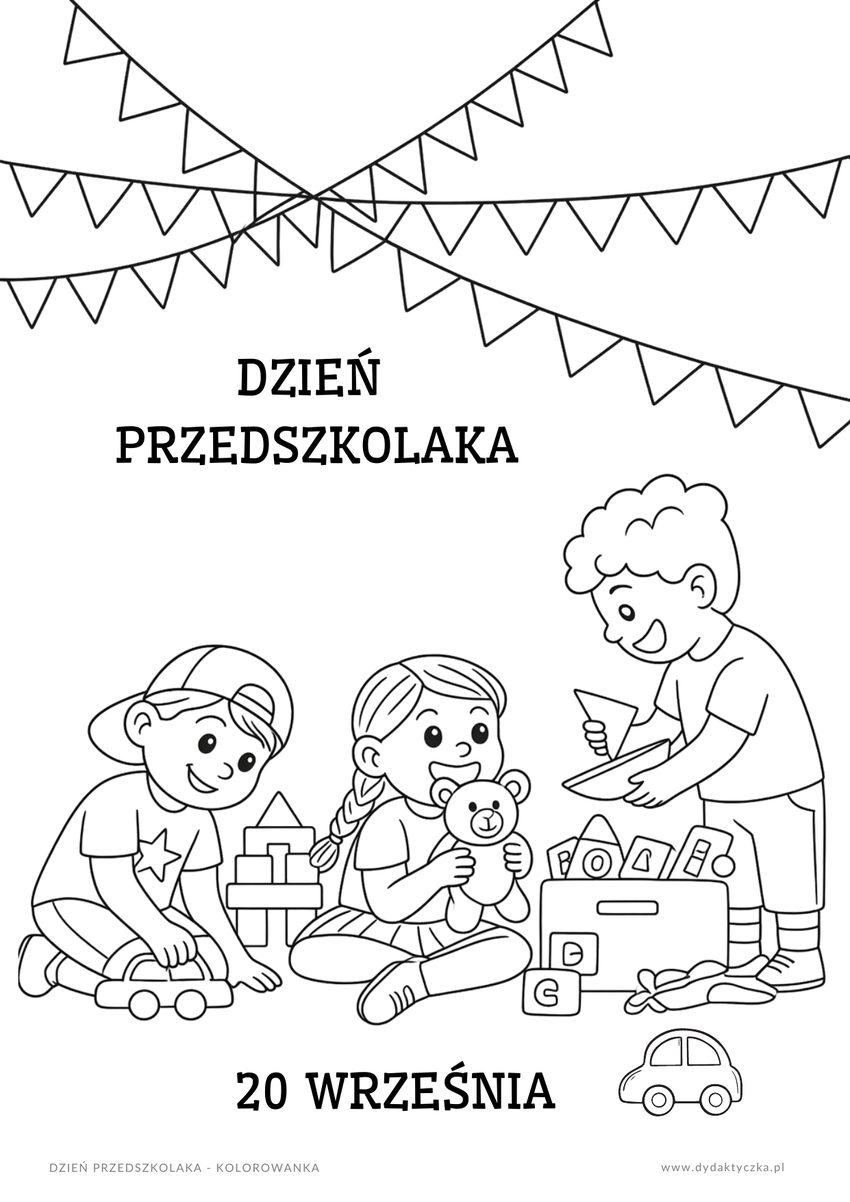 Kolorowanka Dzień Przedszkolaka