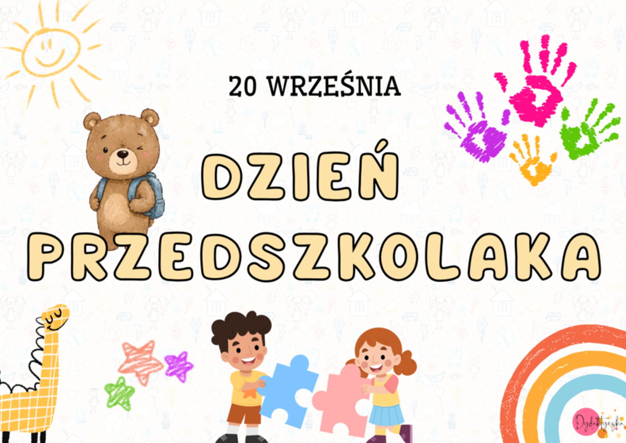 Plakat na tablicę Dzień Przedszkolaka