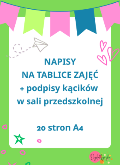 napisy na tablice zajęc